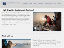 Tablet Screenshot of clipperseafoods.com
